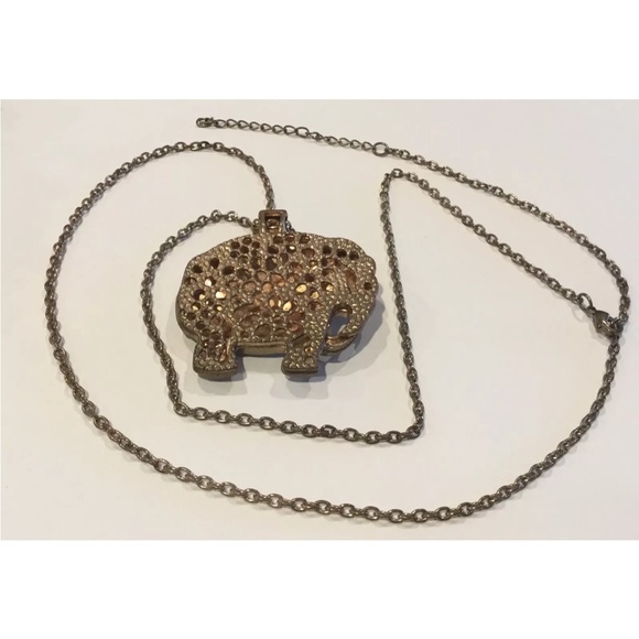 Retro Vintage gold tone Elephant Pendant, very good condition. - Picture 3 of 4